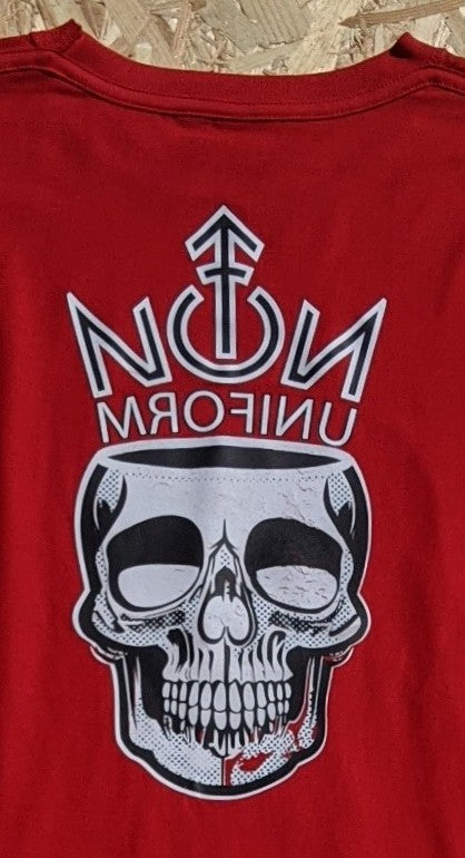 INSIDE-OUT WEAR T-SHIRT NON UNIFORM CROWN WITH SKULL