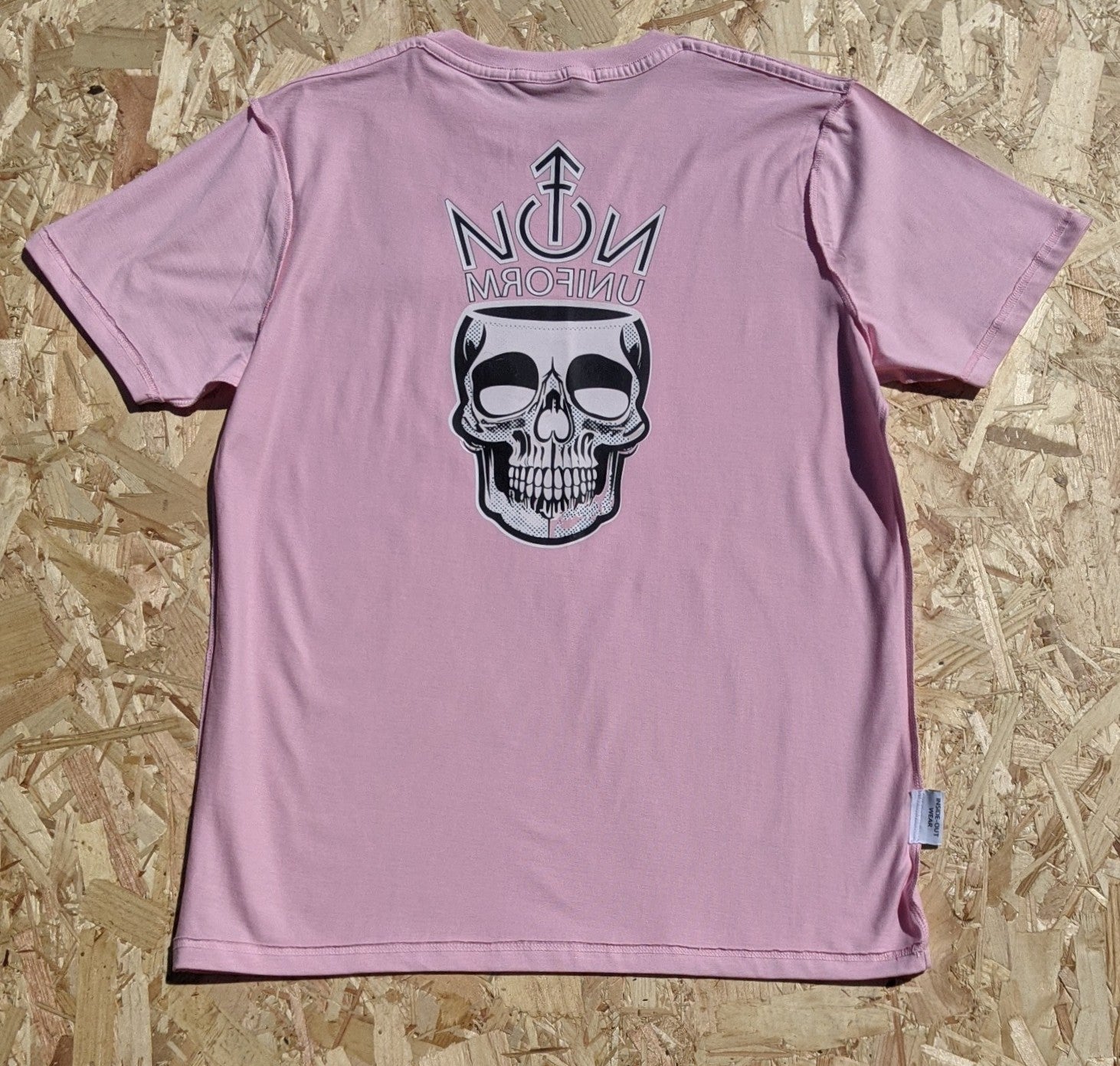 INSIDE-OUT WEAR T-SHIRT NON UNIFORM CROWN WITH SKULL