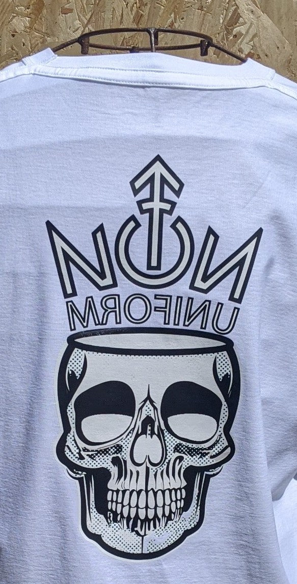 INSIDE-OUT WEAR T-SHIRT NON UNIFORM CROWN WITH SKULL