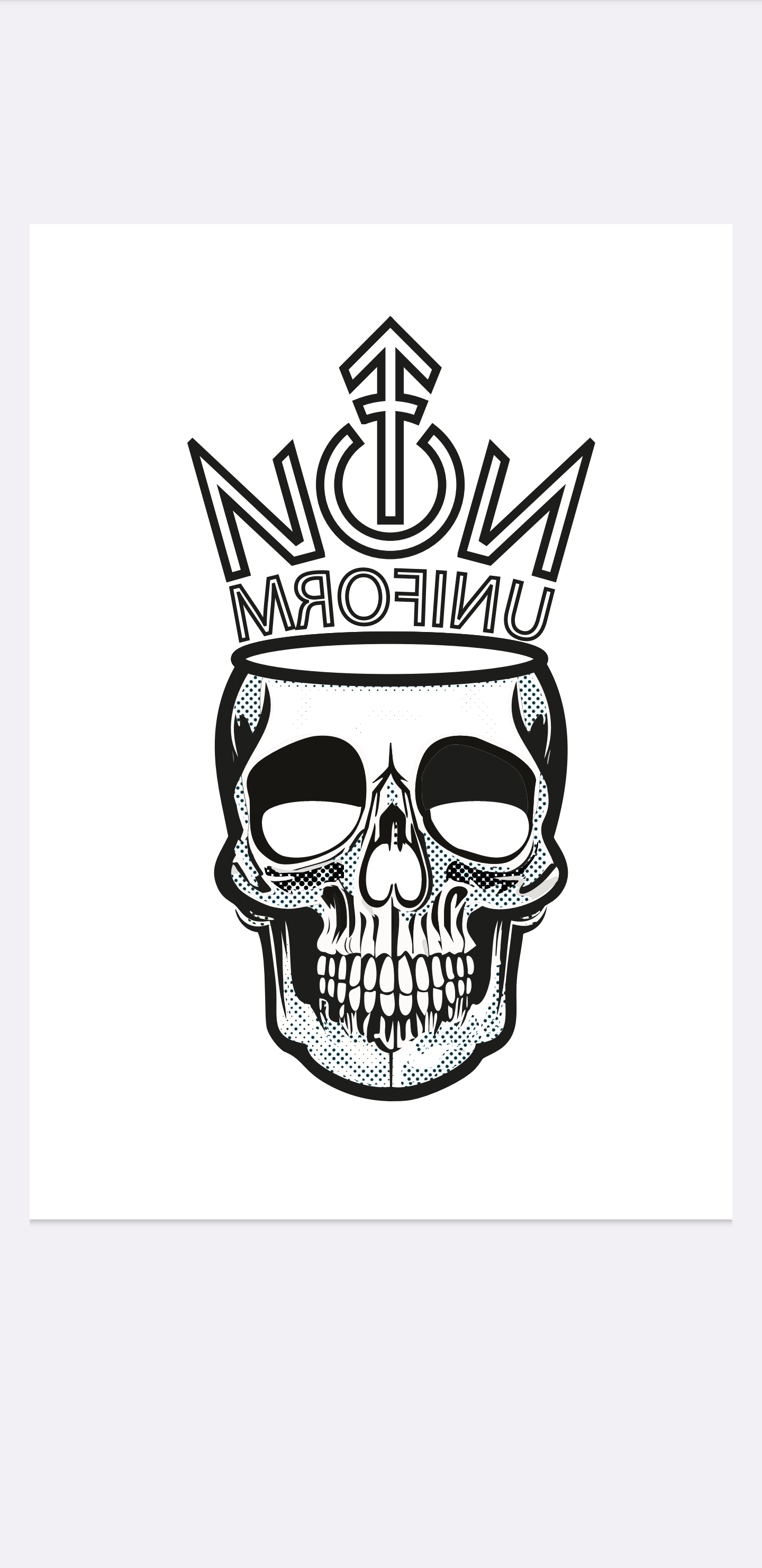 NON UNIFORM CROWN WITH SKULL