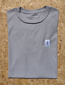 unisex inside-out t shirt in light grey